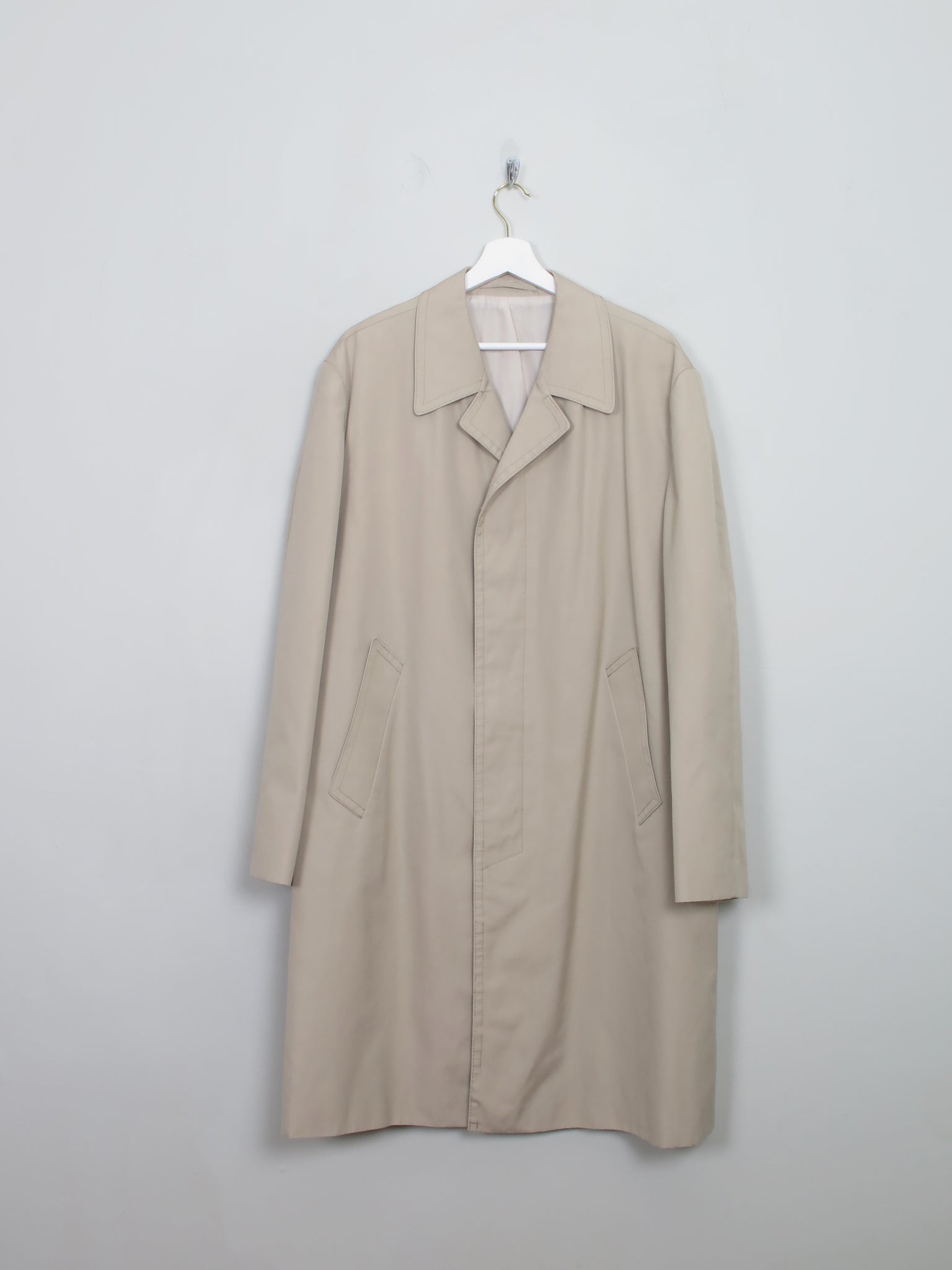 Men's Vintage Beige Trench Coat 44/L