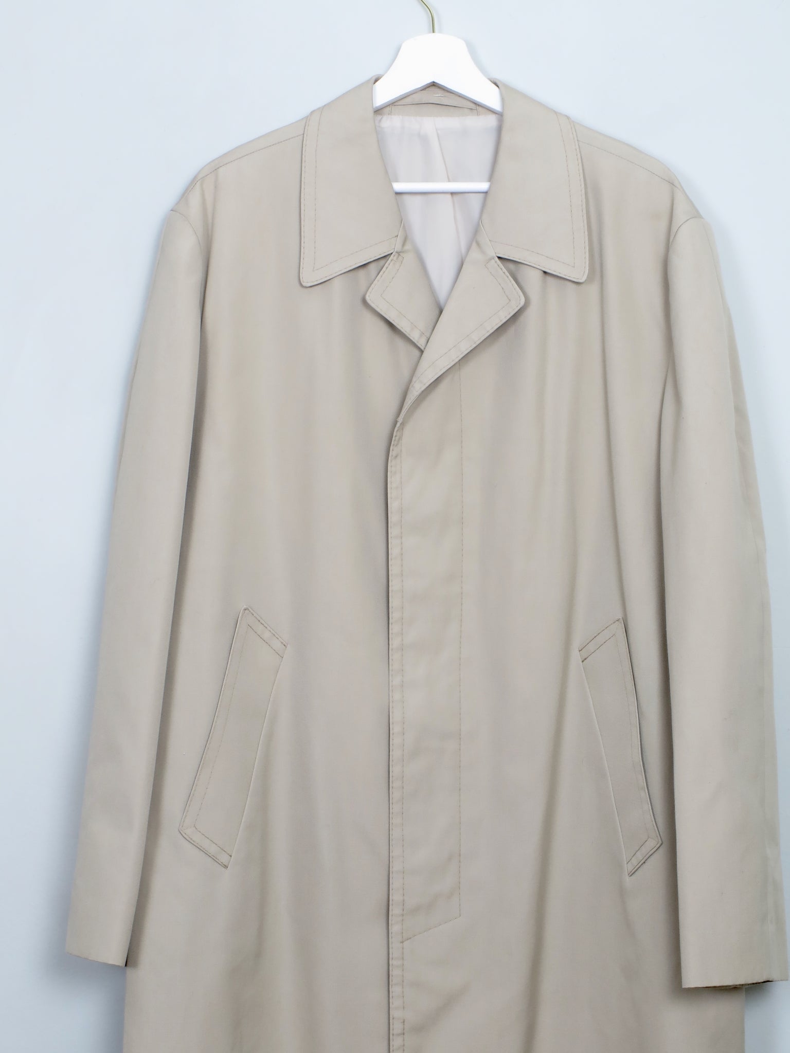 Men's Vintage Beige Trench Coat 44/L