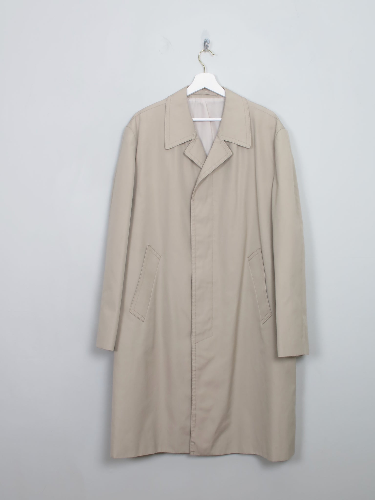 Men's Vintage Beige Trench Coat 44/L