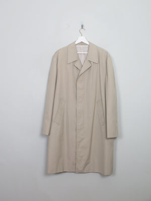 Men's Vintage Beige Trench Coat 44/L