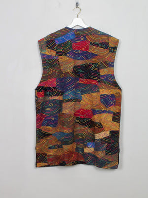 Women's Vintage Suede Waistcoat L