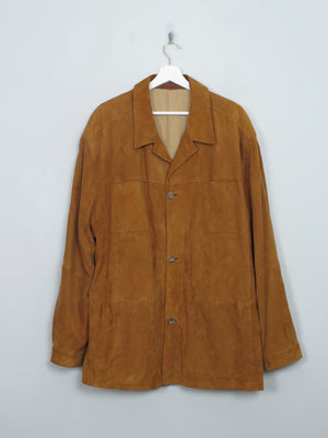 Men's Vintage Tan Suede Bugatti Jacket L/XL
