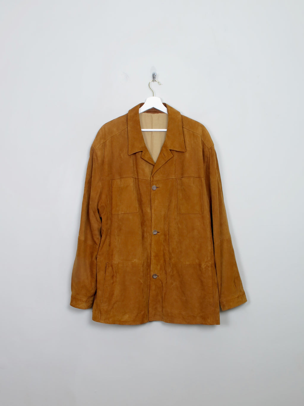 Men's Vintage Tan Suede Bugatti Jacket L/XL
