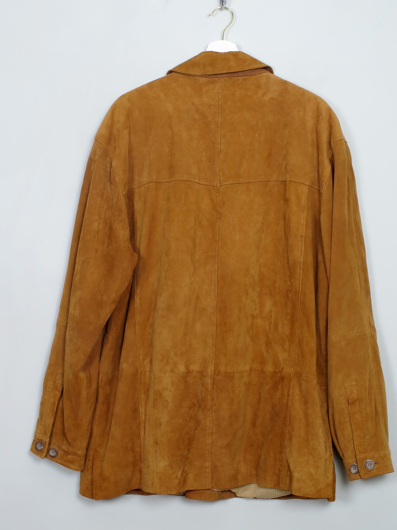 Men's Vintage Tan Suede Bugatti Jacket L/XL