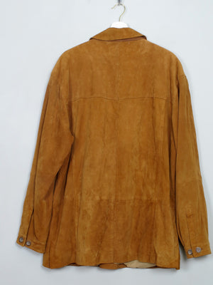 Men's Vintage Tan Suede Bugatti Jacket L/XL