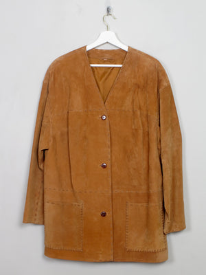 Women's Vintage Tan Suede Jacket L