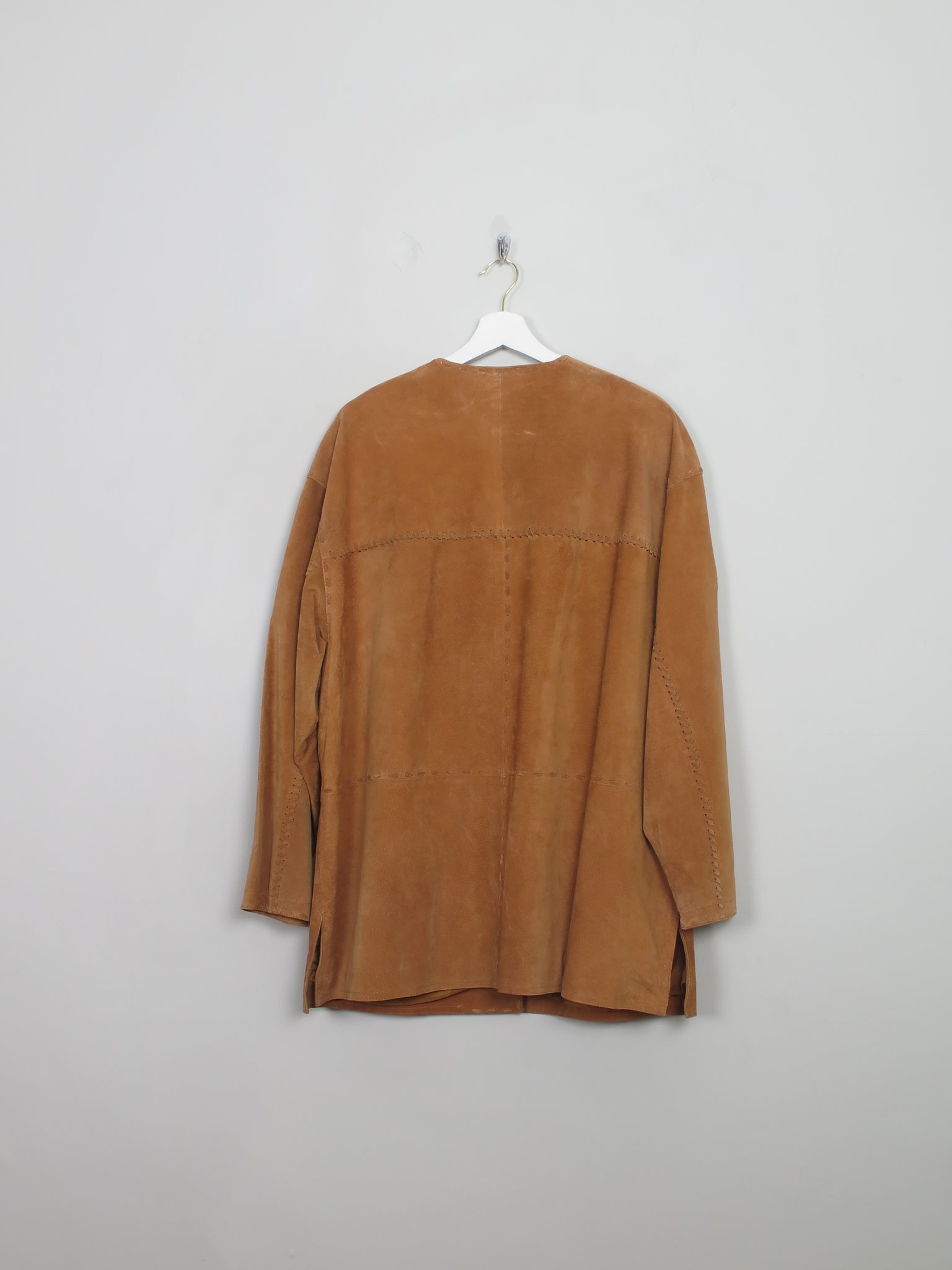 Women's Vintage Tan Suede Jacket L