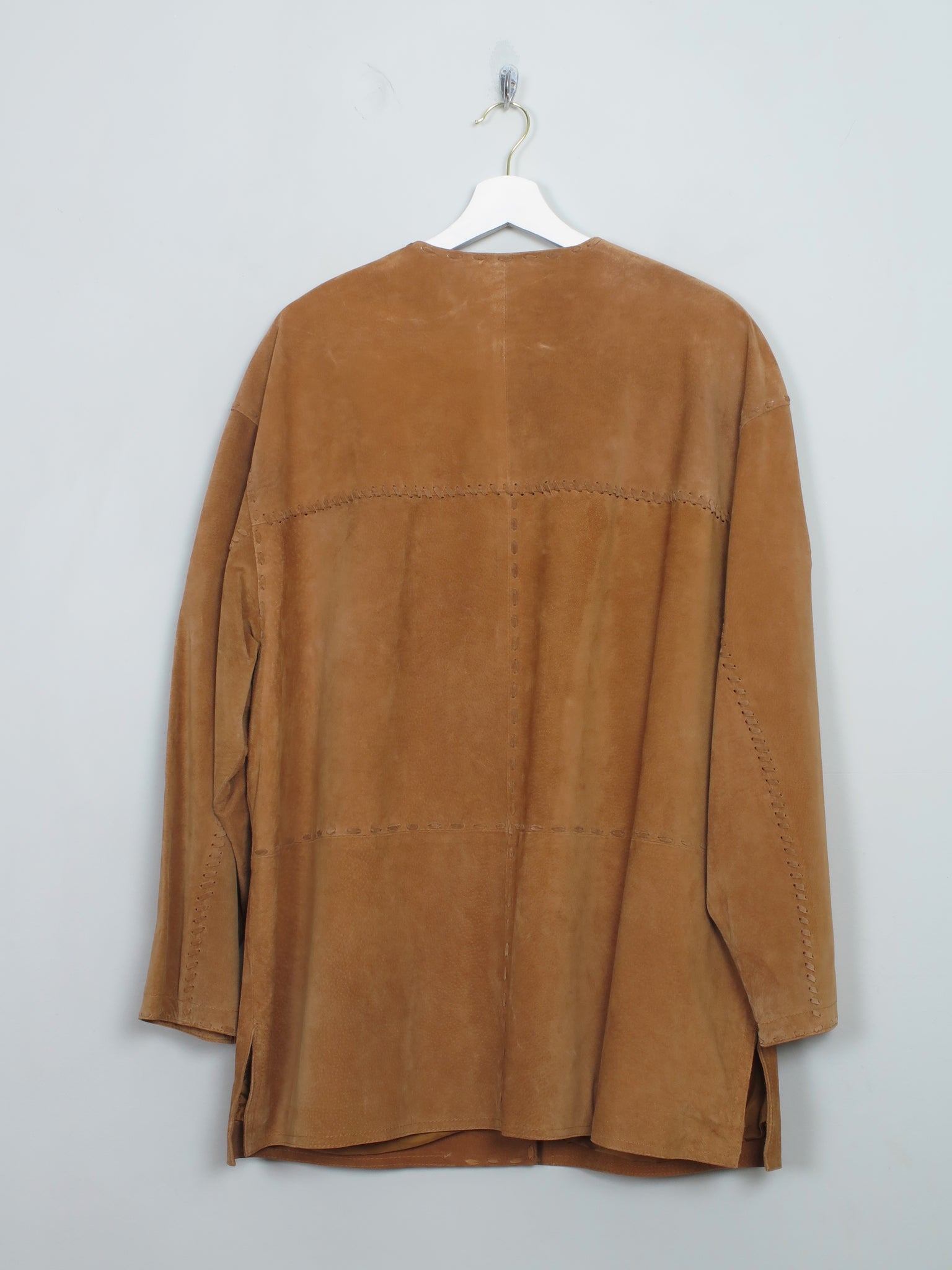 Women's Vintage Tan Suede Jacket L
