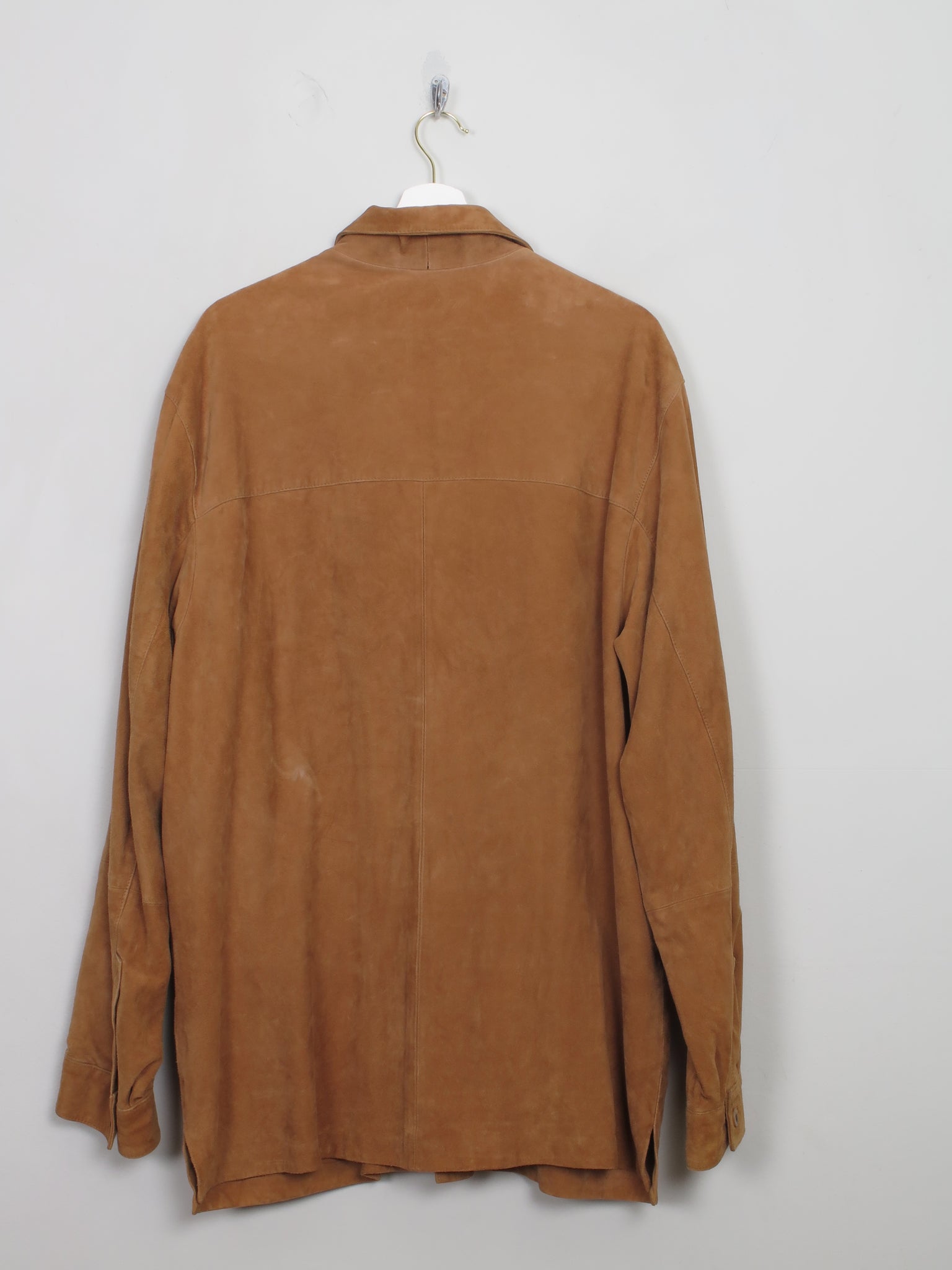 Men's Vintage Tan Suede Jacket L/XL