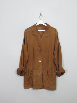 Womens Tan Suede Jacket L/XL