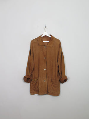 Womens Tan Suede Jacket L/XL
