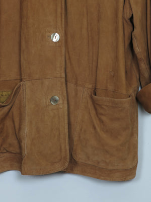 Womens Tan Suede Jacket L/XL