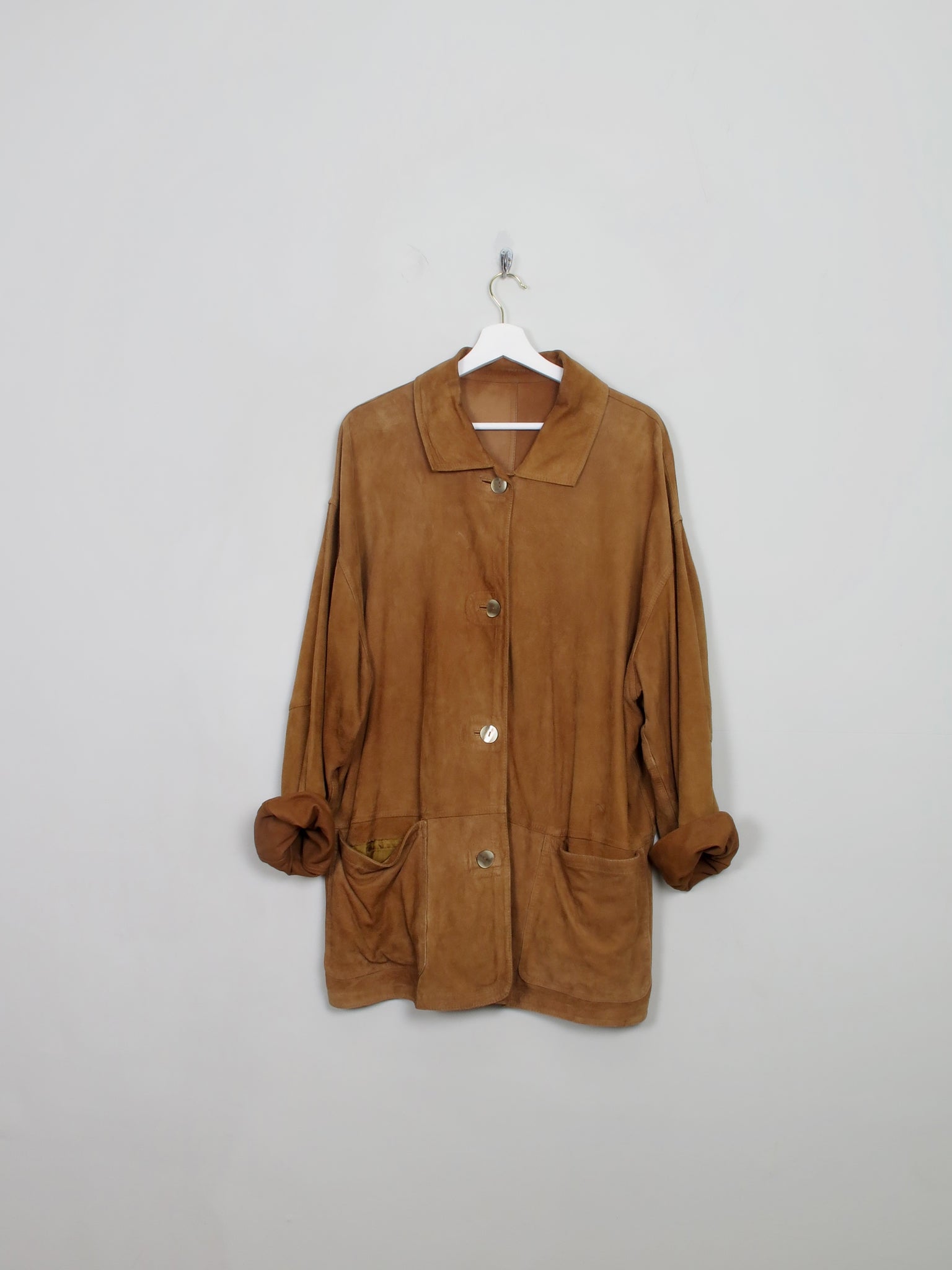 Womens Tan Suede Jacket L/XL