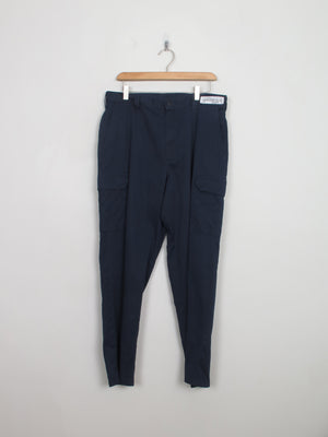 Men's Vintage Navy Work Combat Trousers 34" 30"
