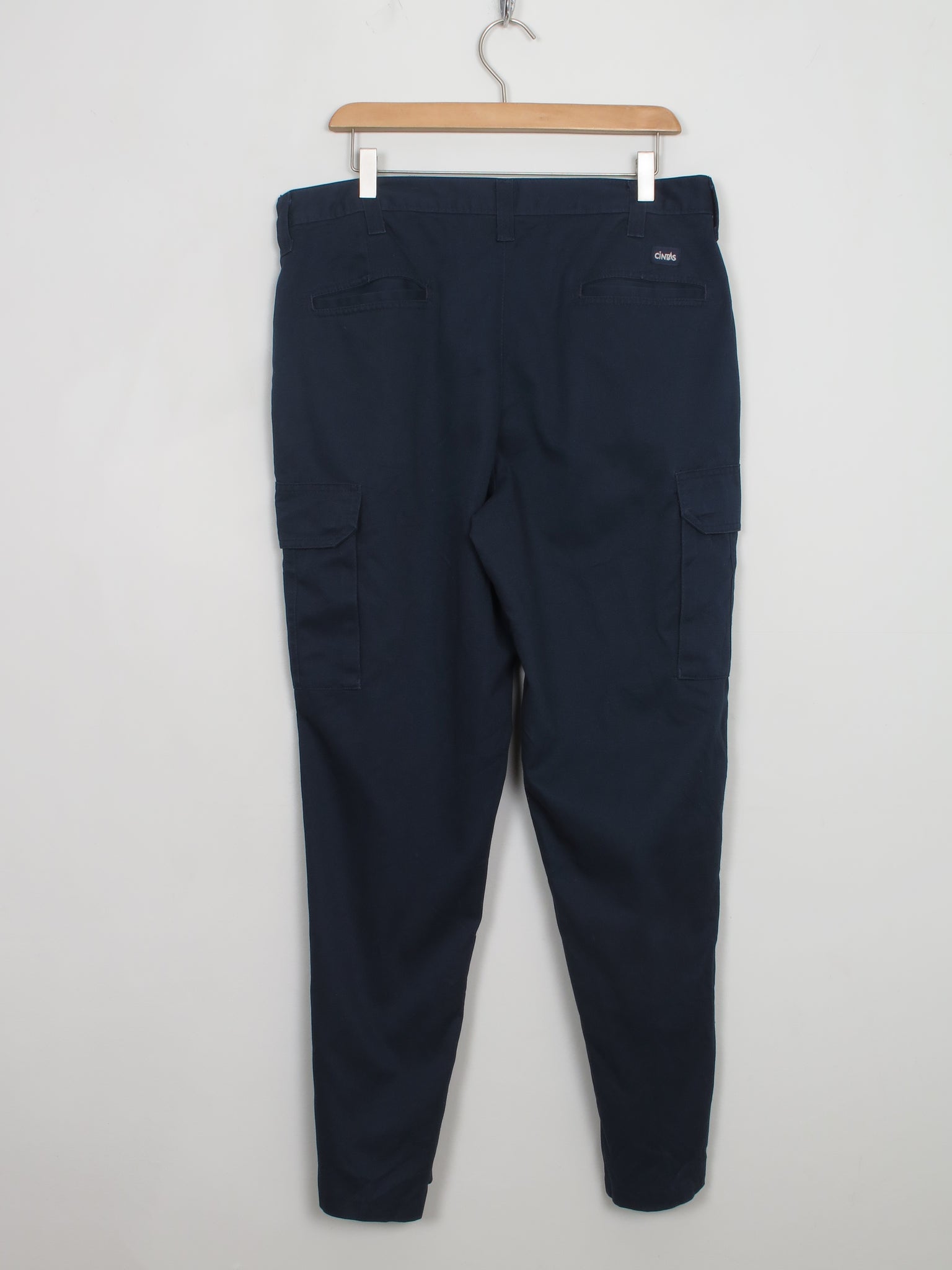 Men's Vintage Navy Work Combat Trousers 34" 30"