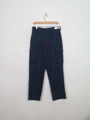 Men's Vintage Navy Combat Work Trousers 30"/30"
