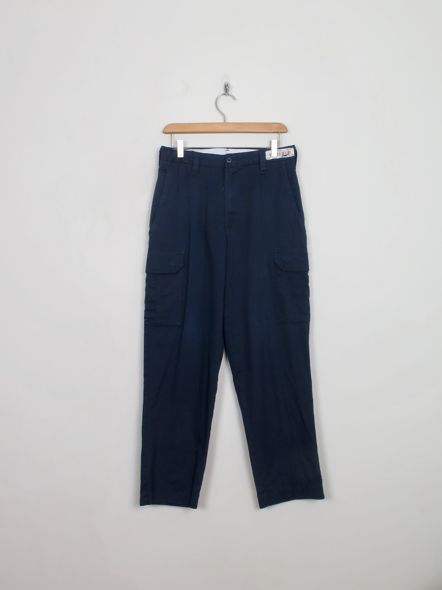 Men's Vintage Navy Combat Work Trousers 30"/30"