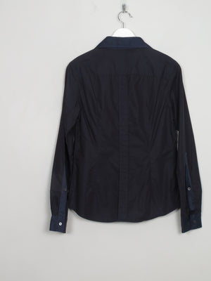 Vintage Navy Dolce & Gabbana Blouse With Colar S
