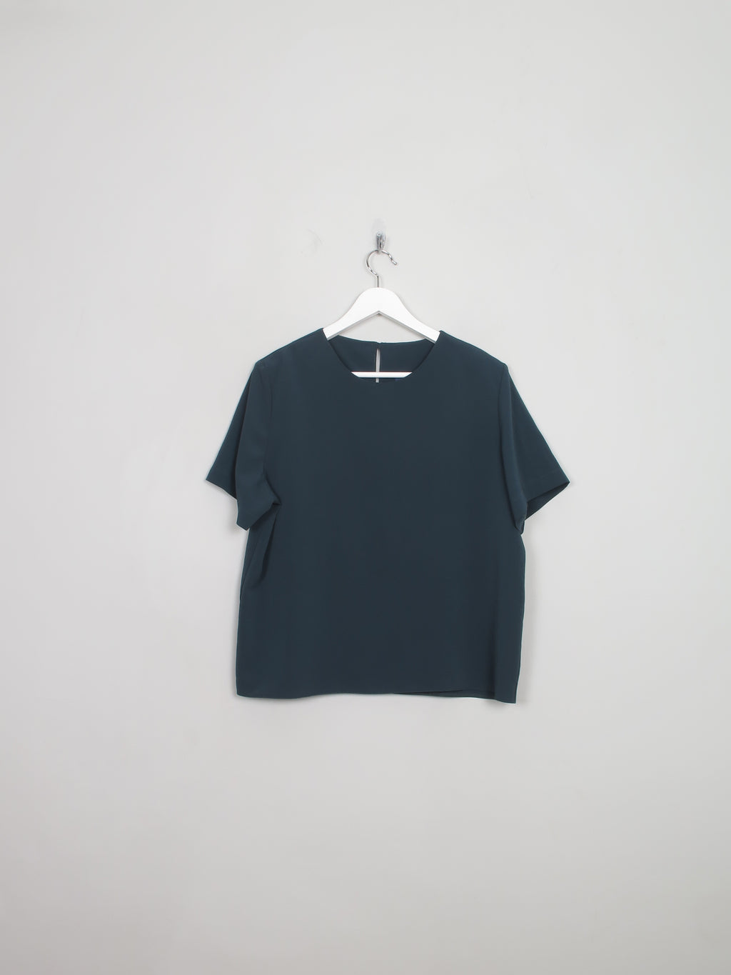 Women's Vintage Green Short Sleeved Top M/L
