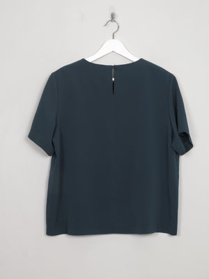 Women's Vintage Green Short Sleeved Top M/L
