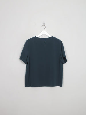 Women's Vintage Green Short Sleeved Top M/L