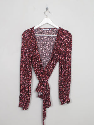 Women's Floral & Other Stories Wrap Over Blouse S/M