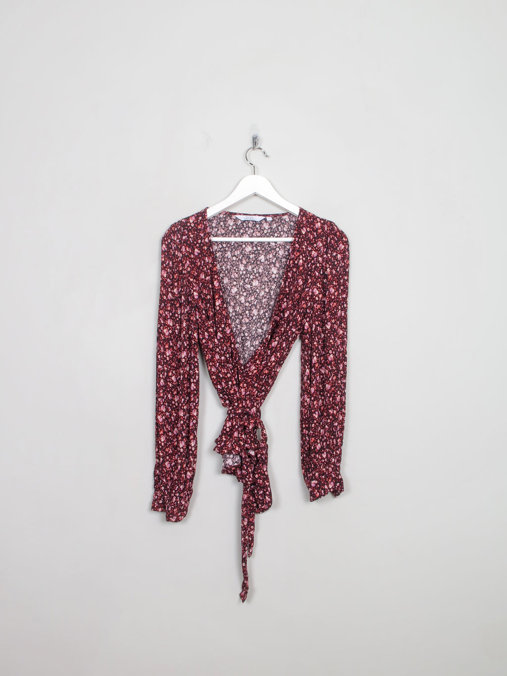 Women's Floral & Other Stories Wrap Over Blouse S/M