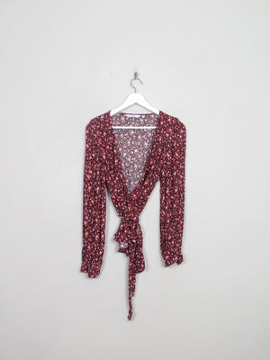 Women's Floral & Other Stories Wrap Over Blouse S/M