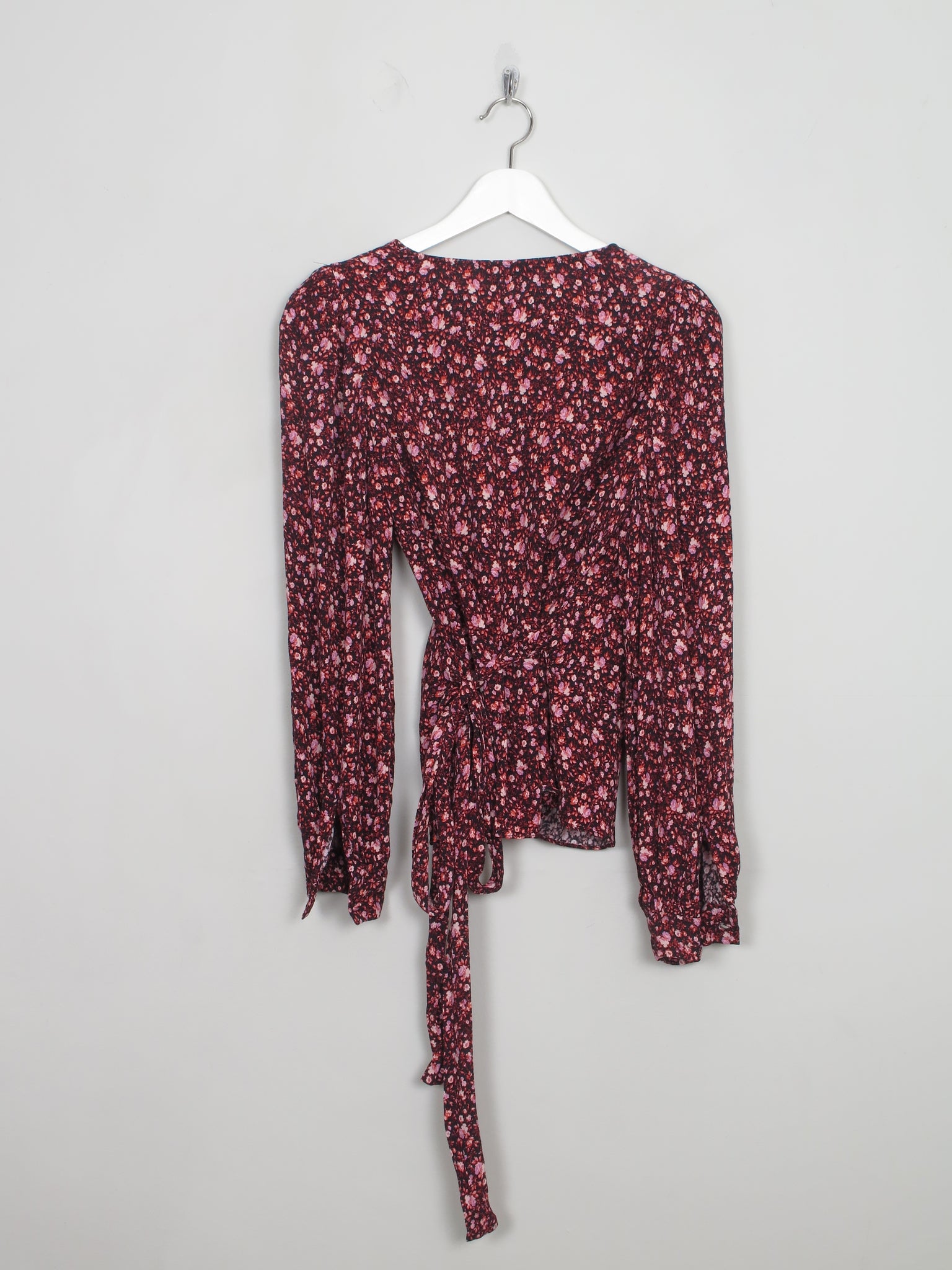 Women's Floral & Other Stories Wrap Over Blouse S/M