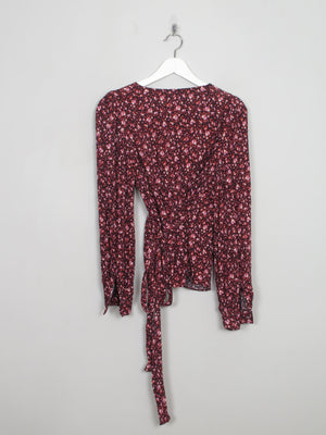 Women's Floral & Other Stories Wrap Over Blouse S/M