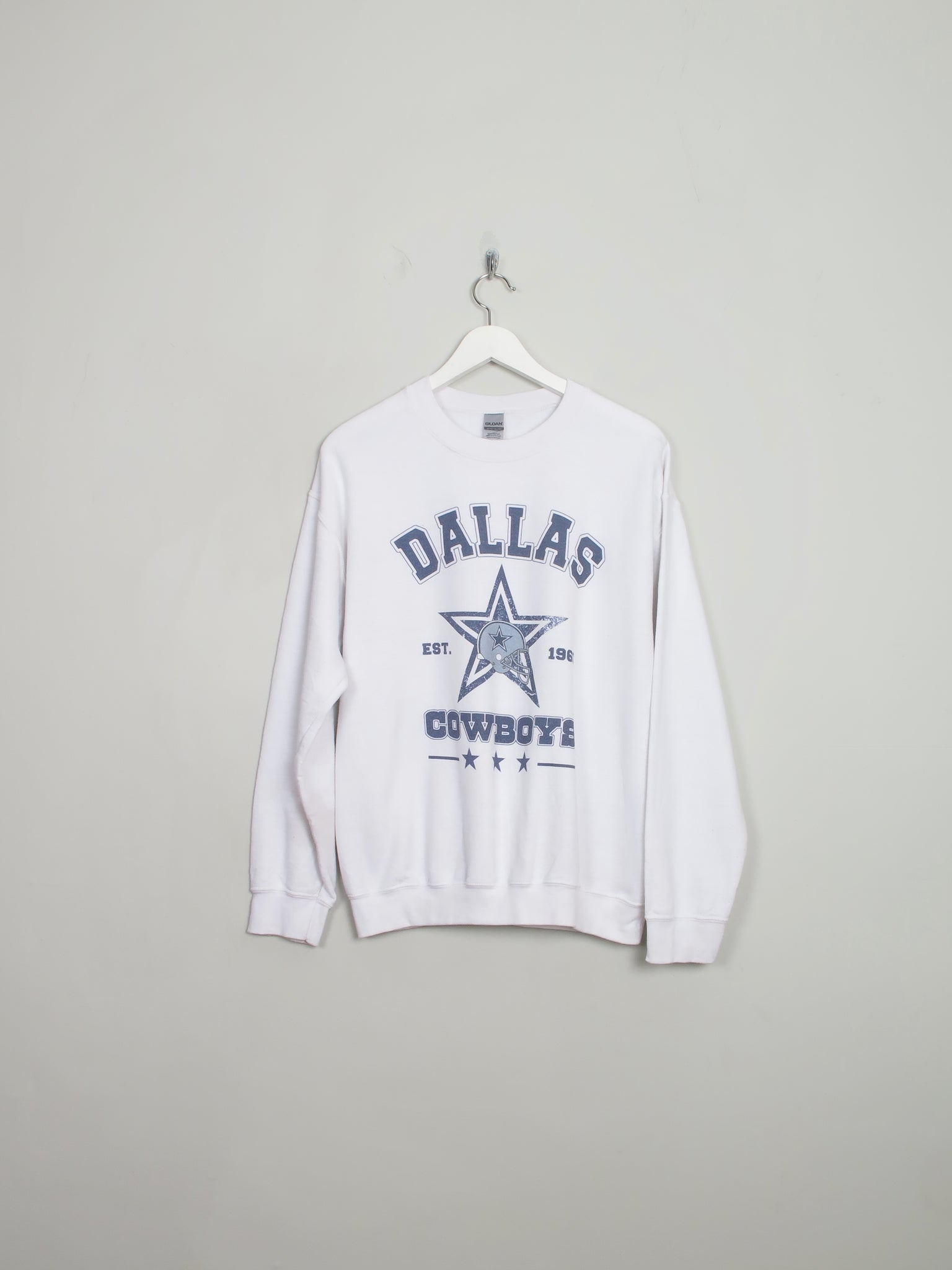 Women's Vintage White Dallas Cowboys Sweatshirt M