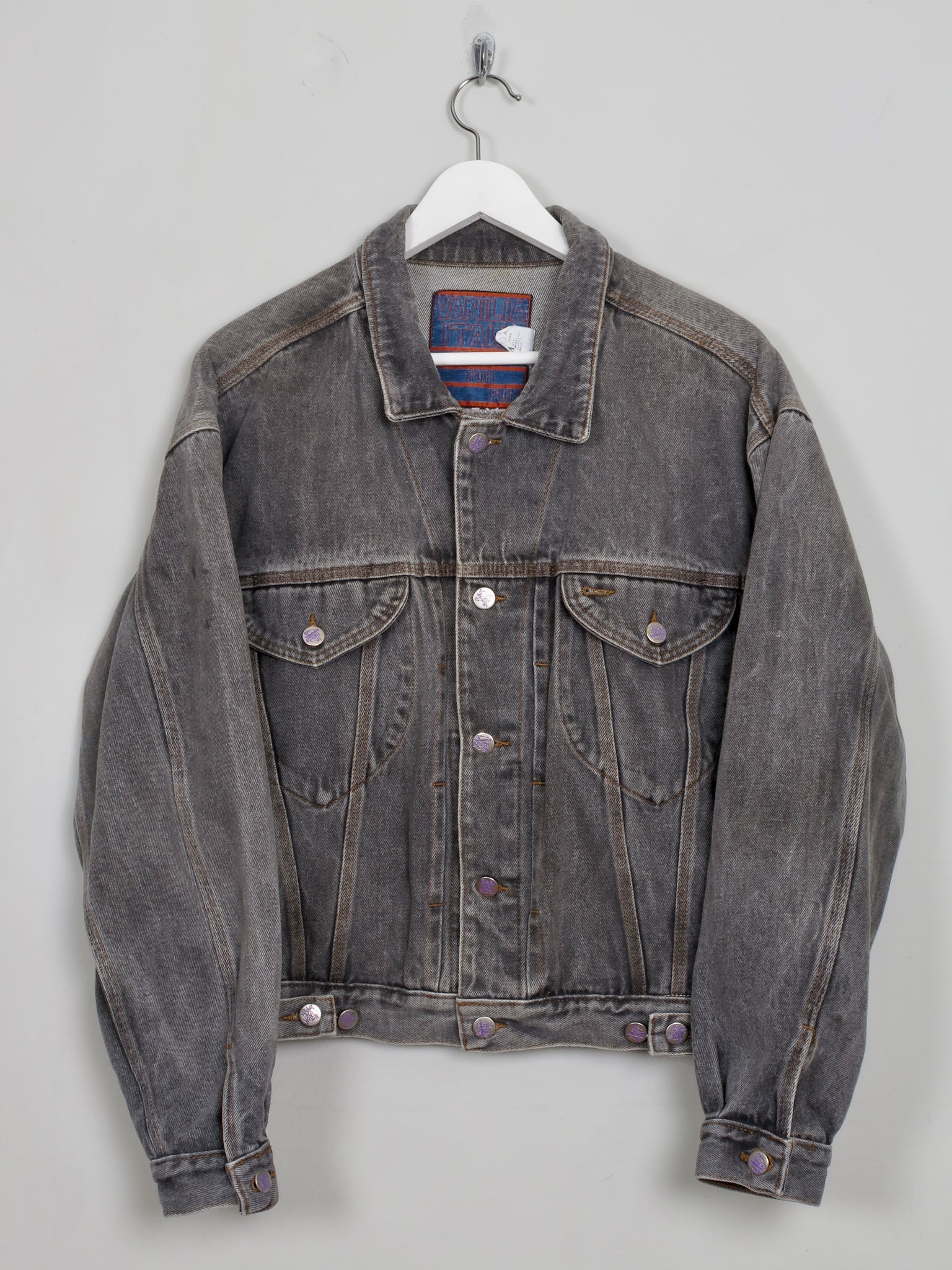 Men's Grey VIntage Denim Jacket S