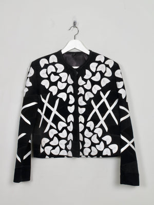 Women's Vintage Embellished Suede Jacket S/M