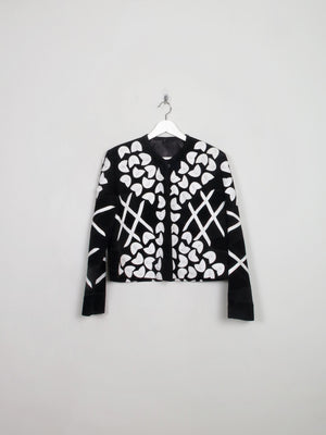 Women's Vintage Embellished Suede Jacket S/M