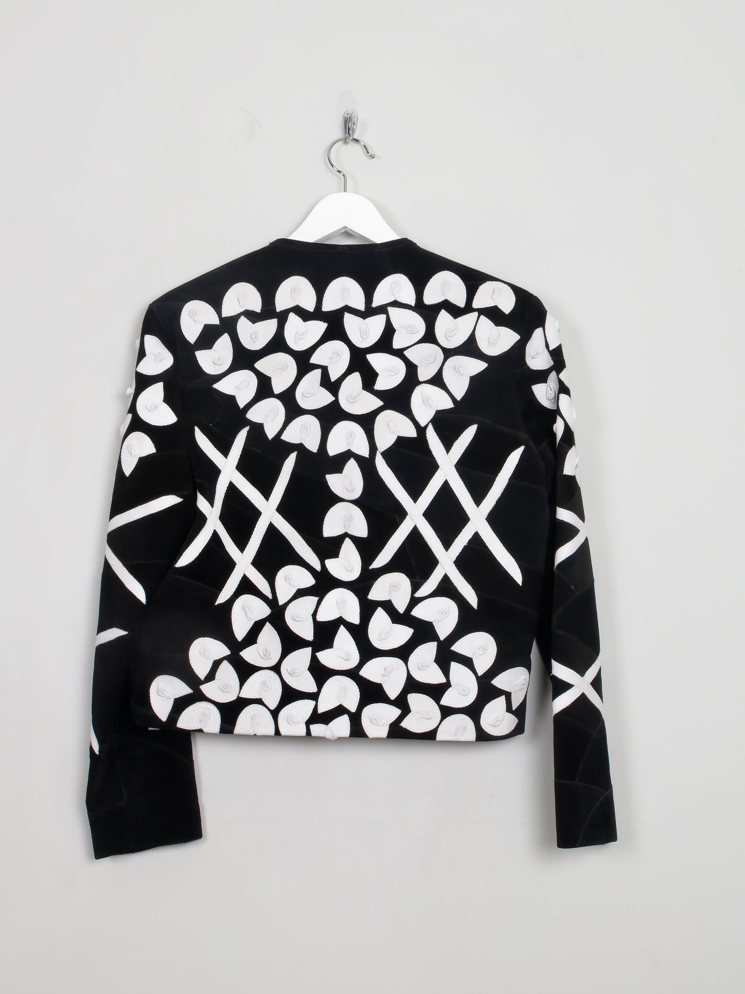 Women's Vintage Embellished Suede Jacket S/M