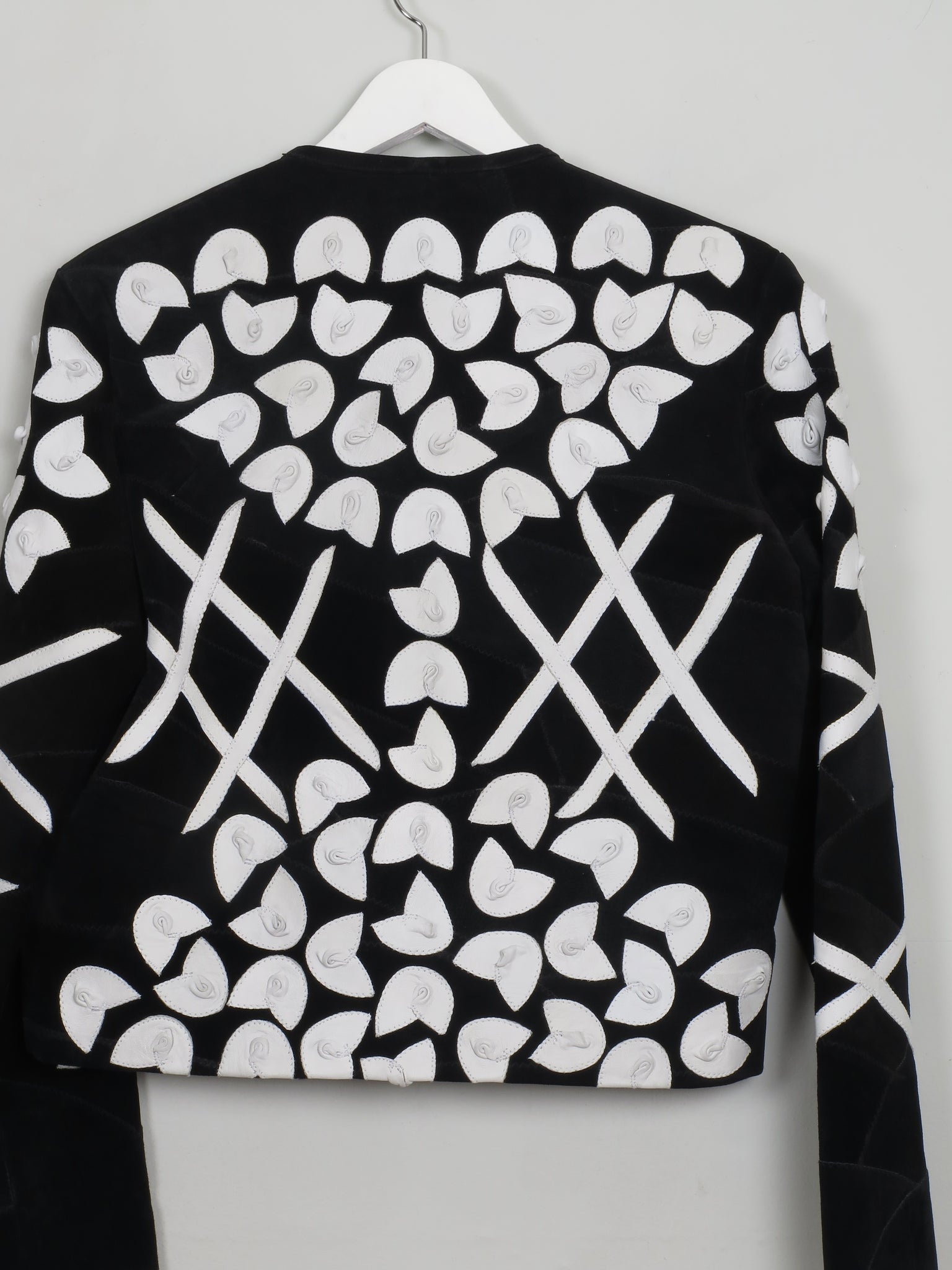Women's Vintage Embellished Suede Jacket S/M