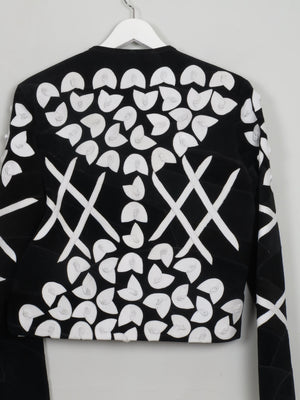 Women's Vintage Embellished Suede Jacket S/M