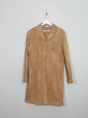 Women's Vintage Tan Suede Coat  L