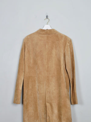 Women's Vintage Tan Suede Coat  L