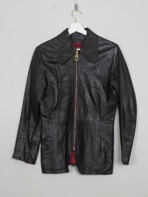 Women's VIntage 1970s Brown Leather Jacket S