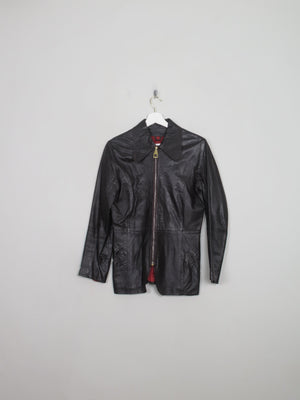 Women's VIntage 1970s Brown Leather Jacket S