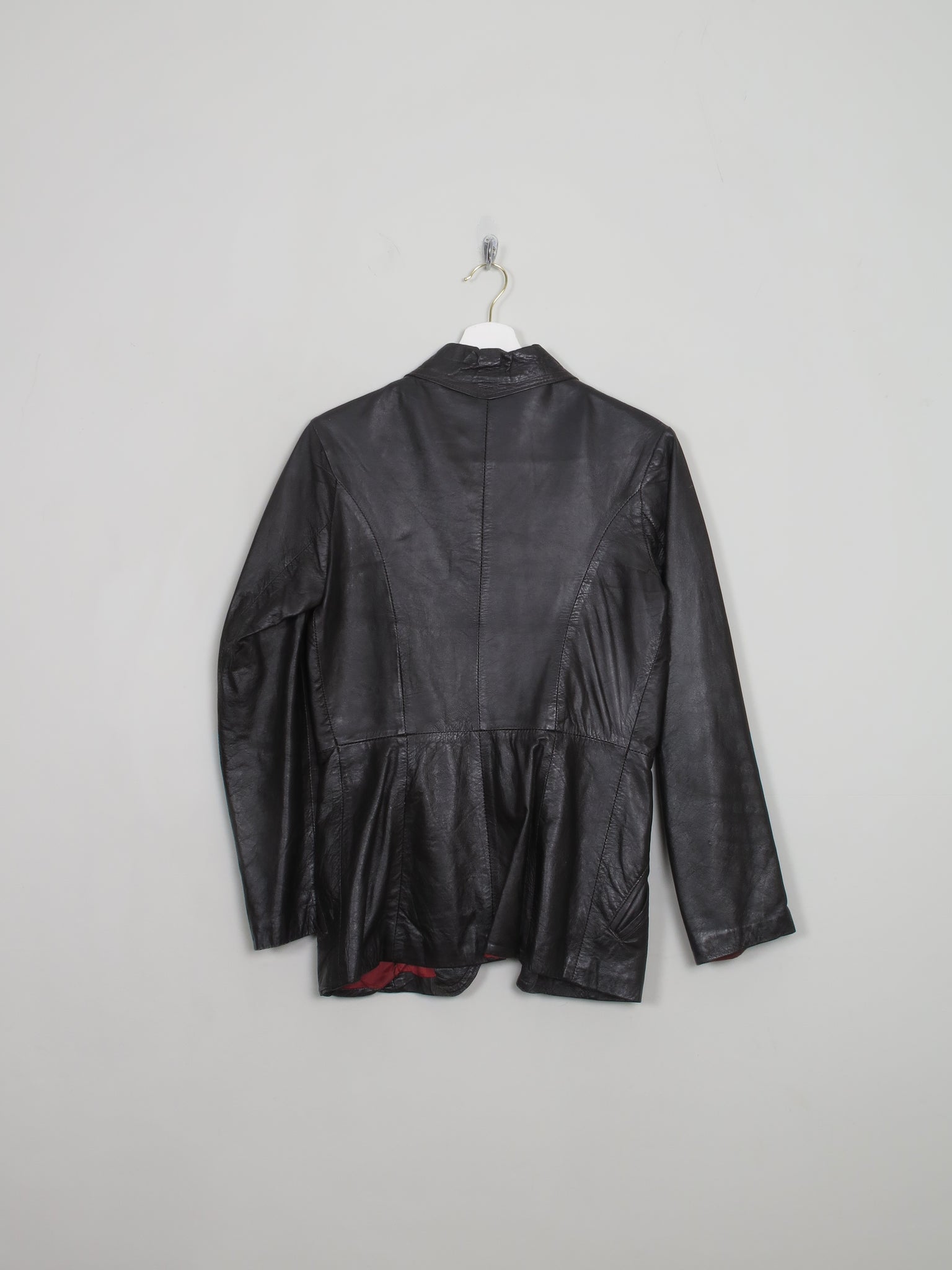 Women's VIntage 1970s Brown Leather Jacket S