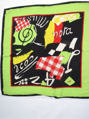 Vintage Mondi Silk Patterned Scarf - The Harlequin