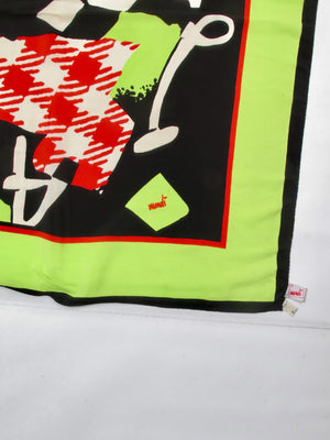 Vintage Mondi Silk Patterned Scarf - The Harlequin
