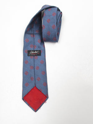 Vintage Blue & Red Tie - The Harlequin