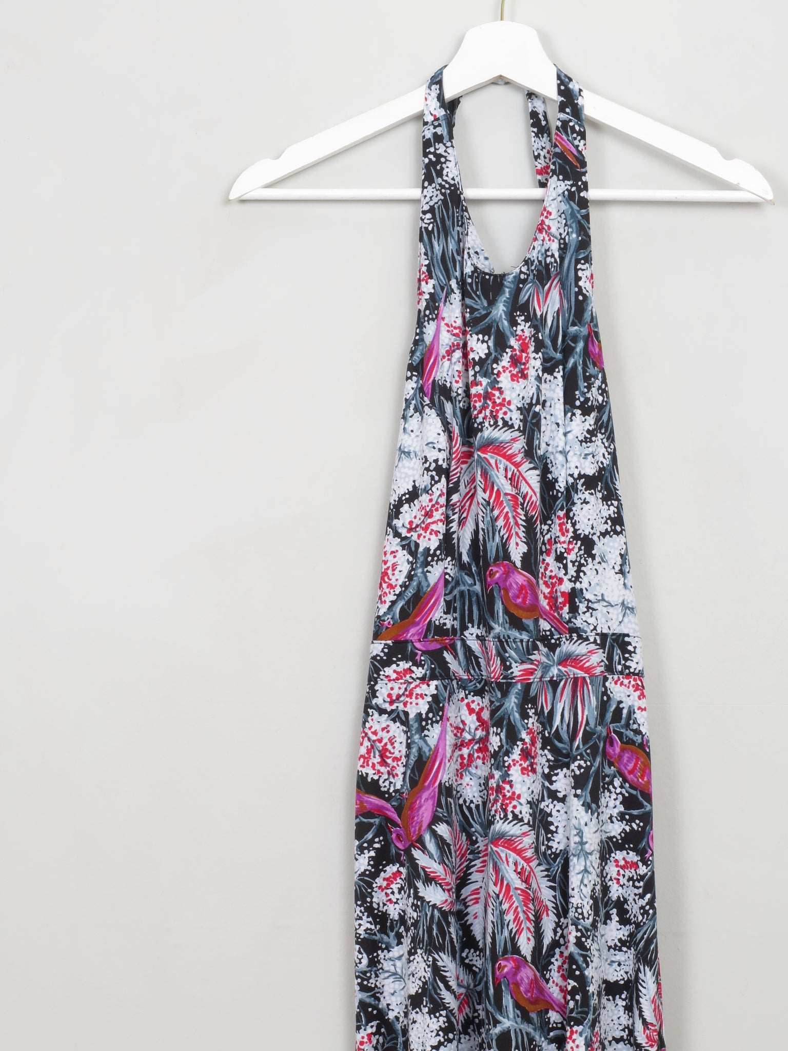 Vintage Printed 1970s Halterneck S