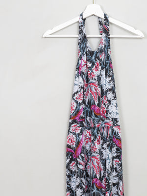 Vintage Printed 1970s Halterneck S