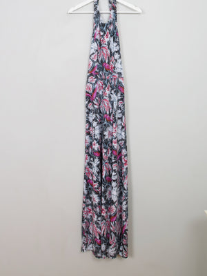 Vintage Printed 1970s Halterneck S