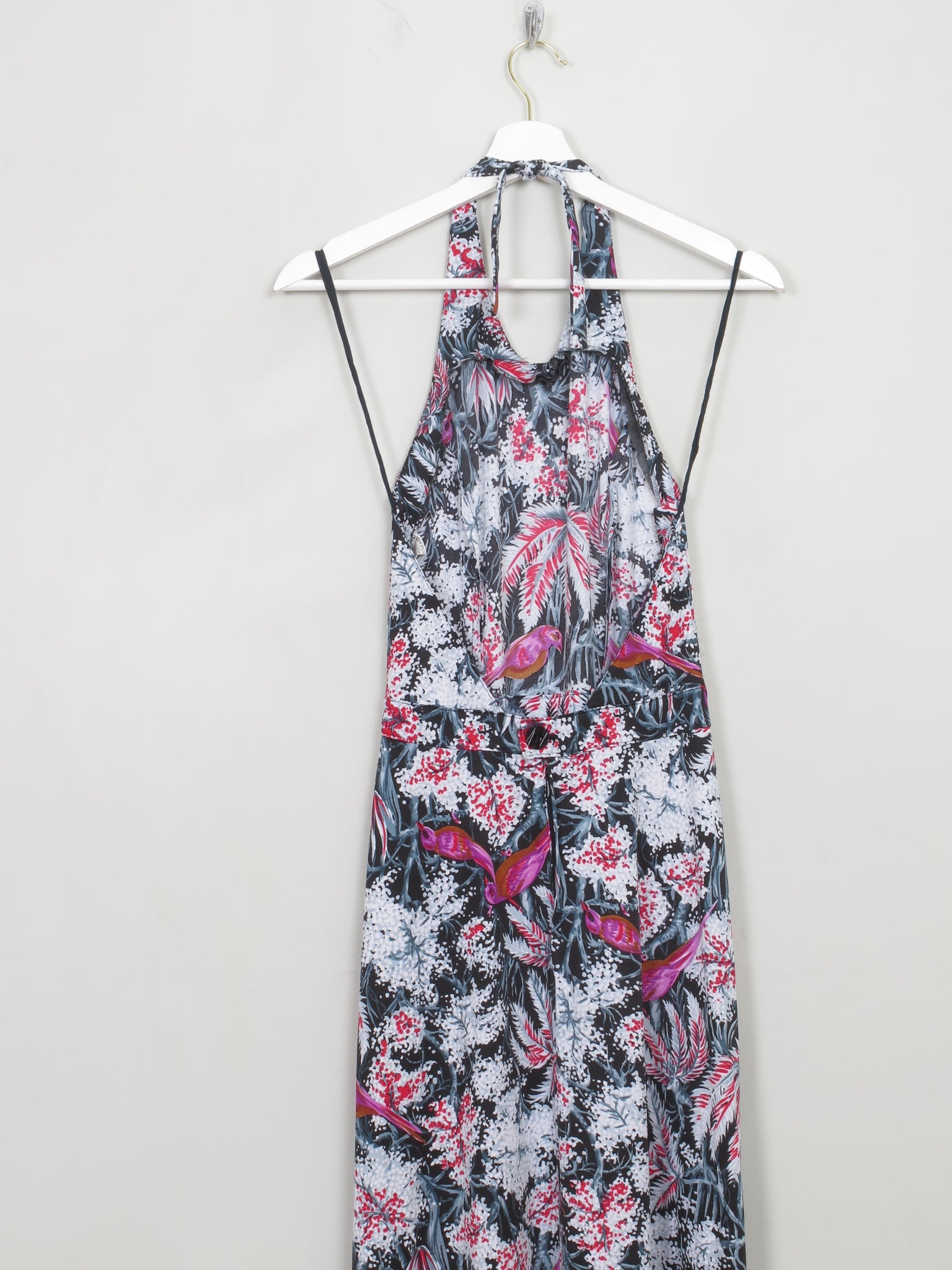 Vintage Printed 1970s Halterneck S