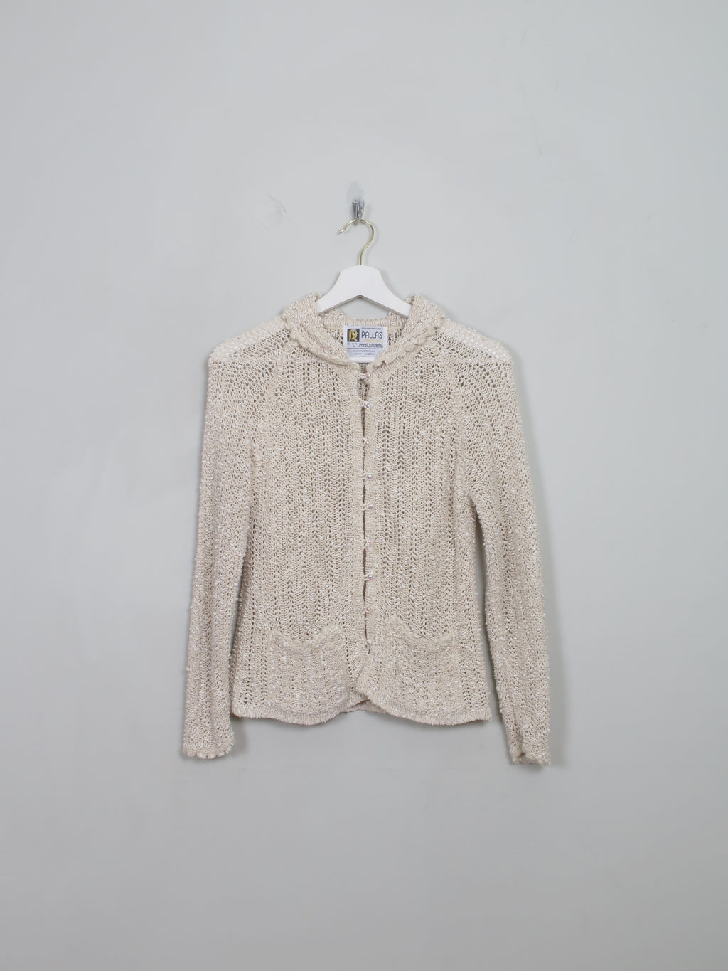 Women's Vintage Pallas Crochet Linen Jacket S